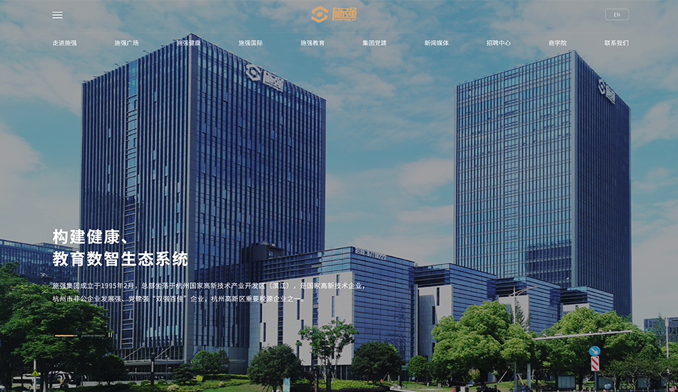 施强集团网站建设_杭州网站建设公司案例展示_予尚网络